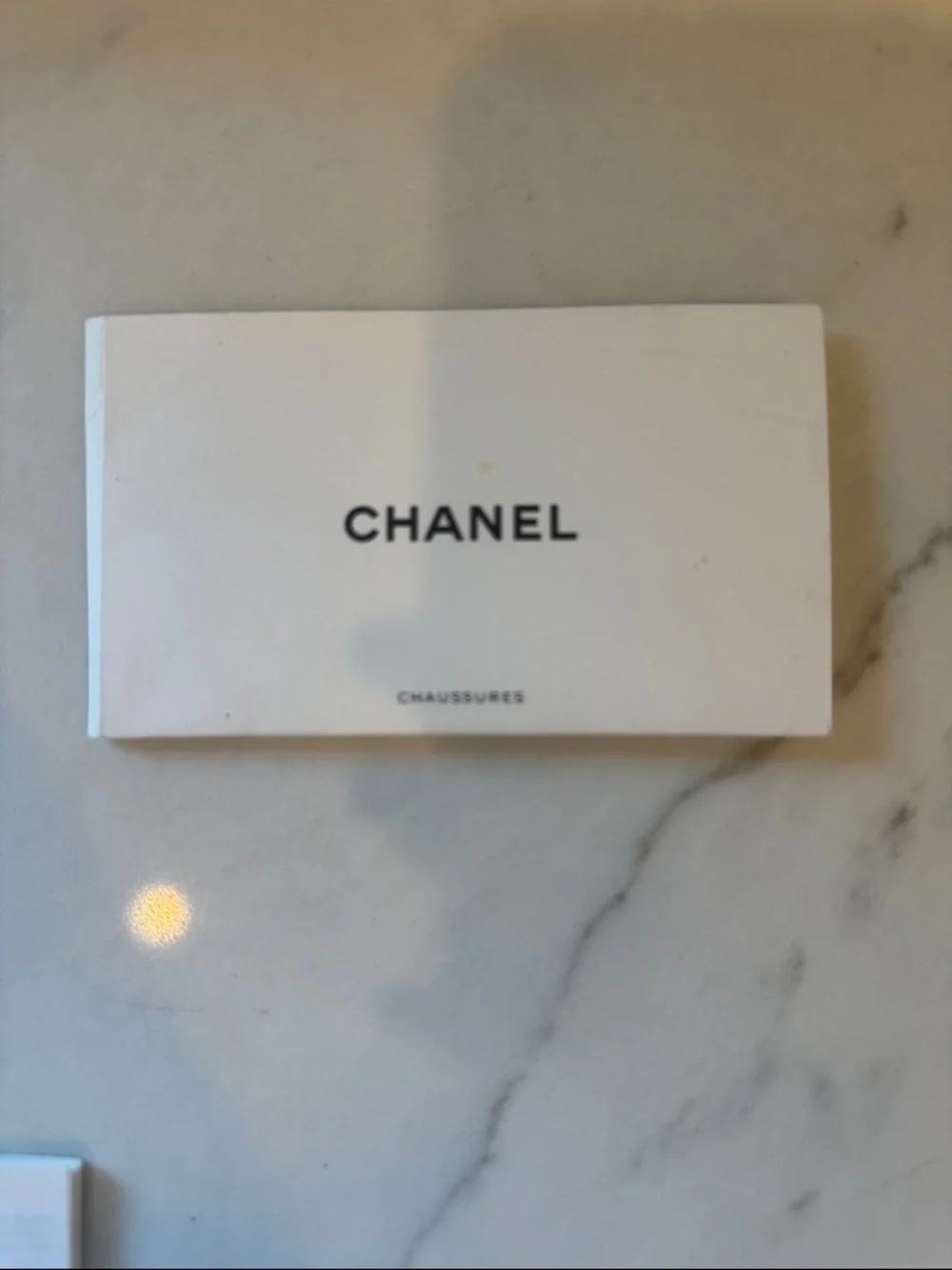 CHANEL Black and White Branded Box with Booklets 7x3x3